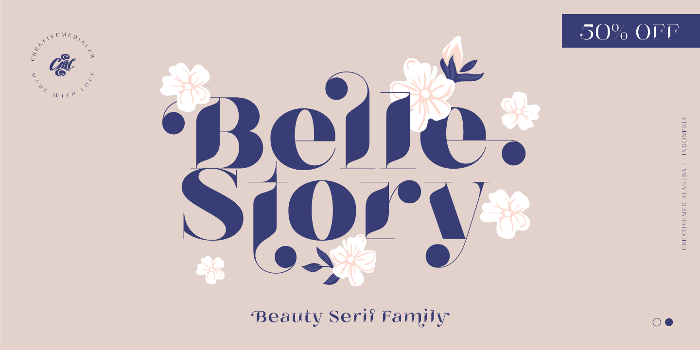 Пример шрифта Belle Story #1